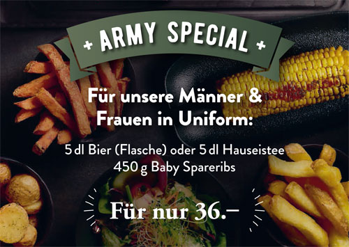 RIBS Army Special for our men and women in uniform